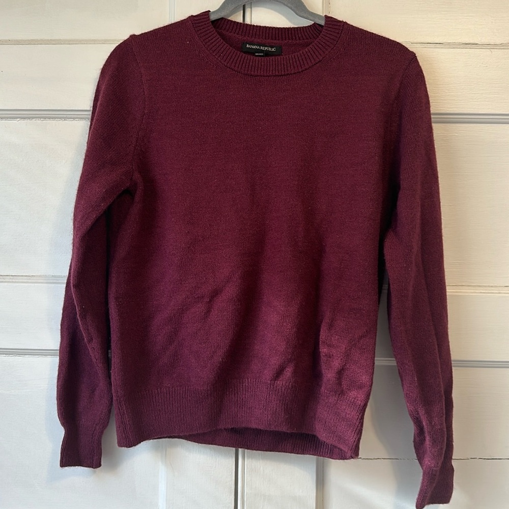 Cranberry sweater banana republic